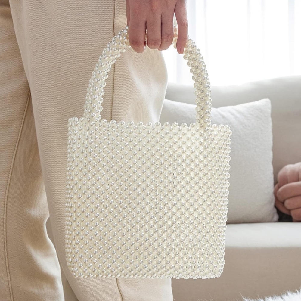 Pearl Clutch Tote Purse